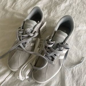 Adidas neo, grey suede women’s shoe.  Never worn.